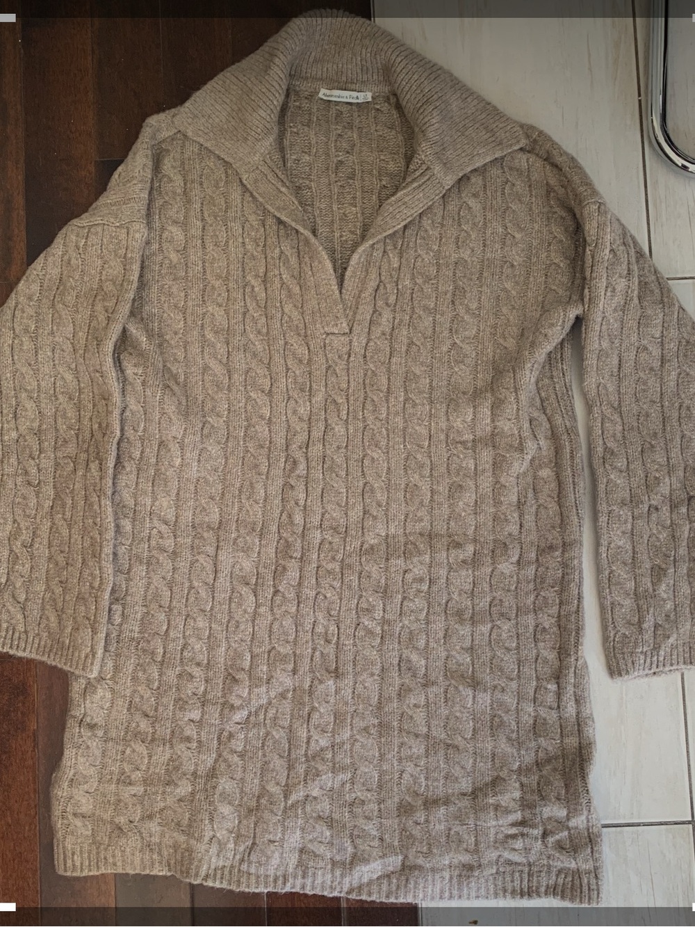 Women long sweater Abercrombie @Fitch large size
